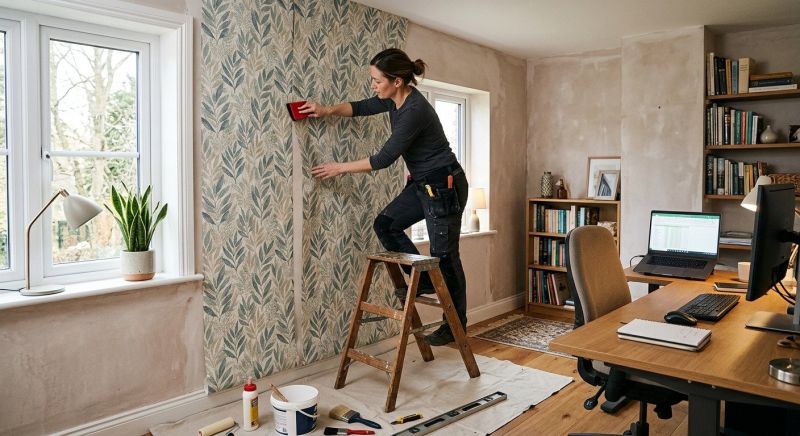 Kitchen Wallpaper Installation in Roswell, GA