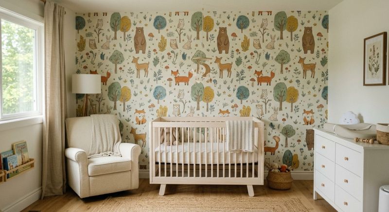 Nursery Wallpaper Installation in Roswell, GA